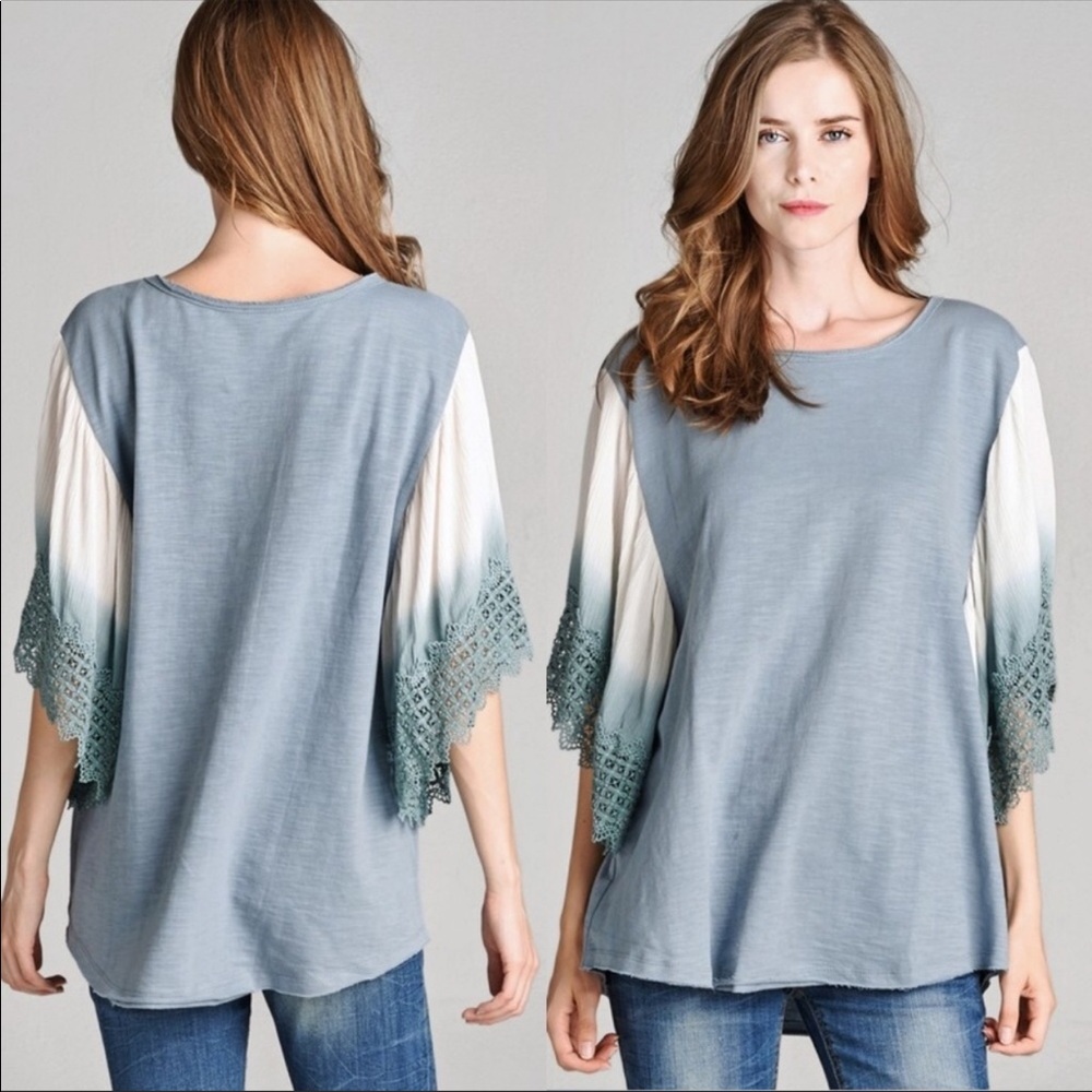 NEW! ! LAST TWO ! OMBRÉ COLORED TOP - Picture 2 of 3
